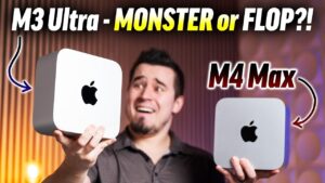 M3 Ultra Mac Studio performance comparison with M4 Max in benchmarks