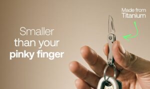 M390 steel mini knife blade designed for durability and precision