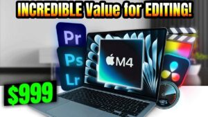 M4 MacBook Air showcasing its photo editing performance in Adobe Lightroom