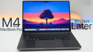 M4 Max MacBook Pro showcasing its sleek design and professional build quality