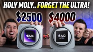 M4 Max vs. M2 Ultra performance comparison chart