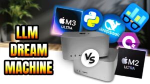 Mac Studio M3 Ultra vs. M2 Ultra performance comparison chart