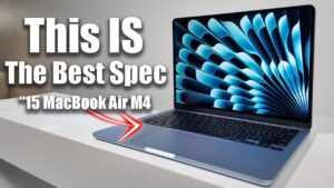 Sleek and lightweight design of the MacBook Air M4 laptop