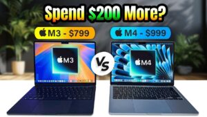 MacBook Air M4 and M3 side-by-side comparison highlighting performance differences