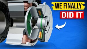 Mahle’s contactless electric motor showcasing innovative design for eco-friendly transportation.