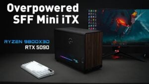 Mini-ITX PC build showcasing 4K gaming performance and compact design