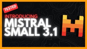 Mistral Small 3.1 lightweight AI model with 24 billion parameters