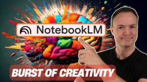 NotebookLM interface showcasing creativity-boosting features