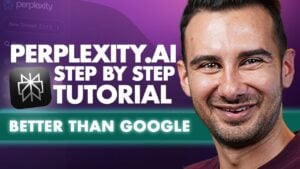 Perplexity AI search interface showcasing citation-backed answers