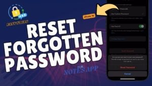 Guide to resetting a forgotten Notes app password on iPhone 16
