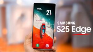 Ultra-slim Samsung Galaxy S25 Edge smartphone with premium design and features