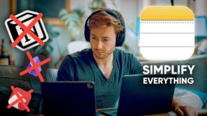 Streamlined organization using Apple Notes across devices