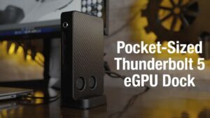 Compact Thunderbolt 5 eGPU dock for seamless gaming and creative tasks