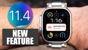 Apple Watch showcasing silent mode alarms in watchOS 11.4 RC.