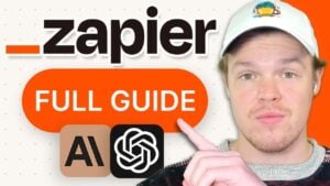 Zapier AI workflow tutorial featuring ChatGPT, Claude, and Gemini integration
