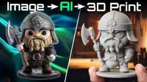 AI technology creating intricate 3D printing designs