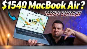 Apple M5 MacBook showcasing Wi-Fi 7 and M5 chip features
