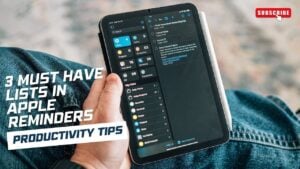 Apple Reminders Inbox list setup for capturing tasks and ideas
