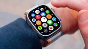 Apple Watch displaying health tracking features for daily fitness goals