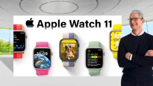 Apple Watch Series 11 showcasing its new microLED display technology