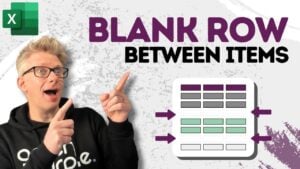 Dynamic blank rows in Excel for improved data readability and organization