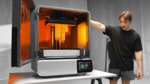 Formlabs Form 4L resin 3D printer showcasing its large build volume