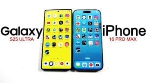 Galaxy S25 Ultra vs iPhone 16 Pro Max performance comparison image