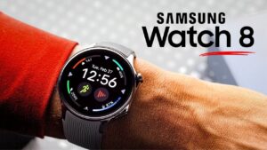Samsung Galaxy Watch 8 showcasing non-invasive glucose monitoring technology
