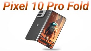 Google Pixel 10 Pro Fold showcasing its foldable design and outer screen