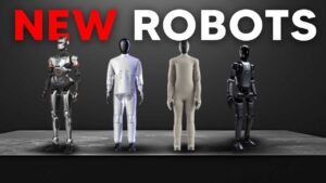 Humanoid robots showcasing advanced AI and mobility in 2025
