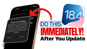 Guide to essential steps after updating to iOS 18.4