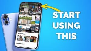 Overview of the redesigned interface in the iOS 18 Photos app