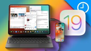 iPad showcasing desktop mode with iPadOS 19 update