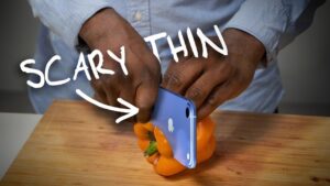 Ultra-thin iPhone 17 Air with sleek 5.5 mm design and titanium chassis