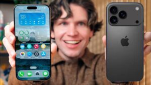 Close-up of iPhone 17 Pro’s innovative camera bar design