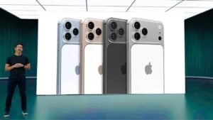 iPhone 17 Pro Max showcasing its new camera bar design