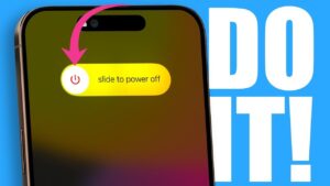 Restarting your iPhone improves performance and clears background processes