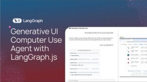 LangGraph.js interface showcasing task automation features