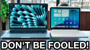 M4 MacBook Air and M3 iPad Air side-by-side comparison of features