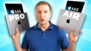 M4 MacBook Air and Pro side-by-side comparison for performance and design