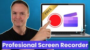 Microsoft Clipchamp screen recording tool interface on Windows 11