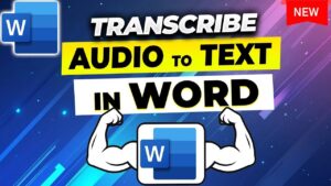 Step-by-step guide to transcribing audio to text in Microsoft Word