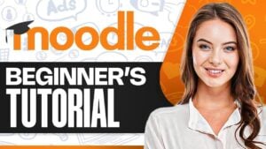 Moodle dashboard overview showcasing tools for beginners