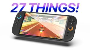 Close-up of Nintendo Switch 2 hardware upgrades and new features