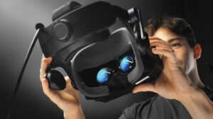 Pimax Crystal Super VR headset showcasing its sleek design