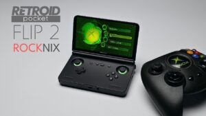 Retroid Pocket Flip 2 handheld console with Snapdragon 865 processor