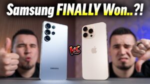 S25 Ultra and iPhone 16 Pro Max side-by-side comparison of features