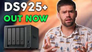 Synology DS925+ NAS device with AMD Ryzen V1500B processor