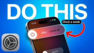 Benefits of restarting your iPhone weekly for better performance