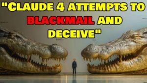Claude 4 AI model attempting blackmail against its developers